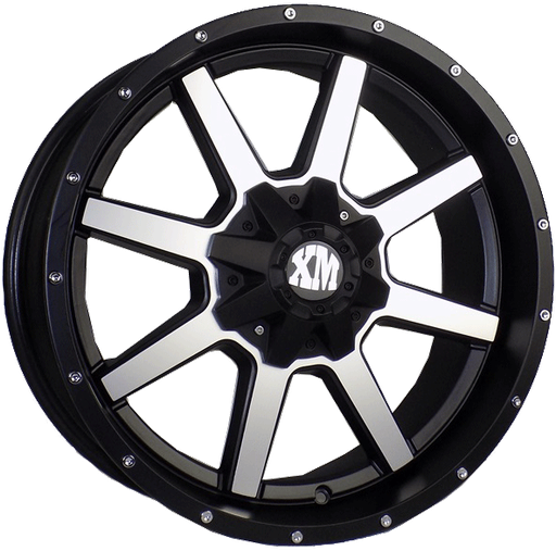 [163220934+0MB] XTREME MUDDER XM-302 163 22X9+0 6X135+6X139.7 C.B 87.10 MATTE BLACK POLISH FACE