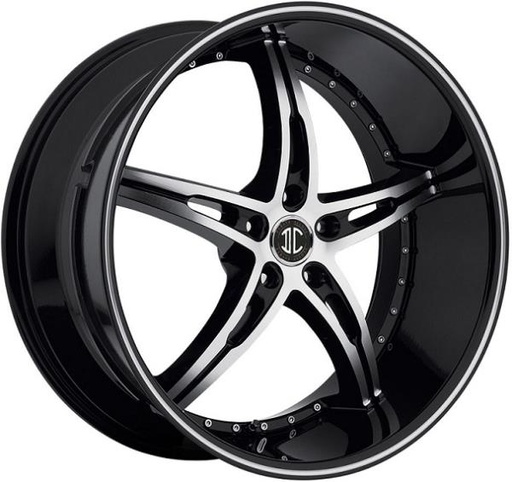 [N14-2085Z35JD-06] 2 CRAVE NO.14 20X8.5+35 DRLD 5X114.3 C.B 74.10 BLACK DIAMOND