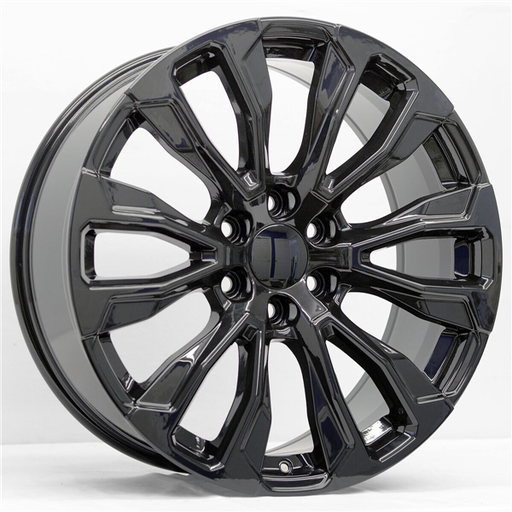 [2119261047+31B] 2119  CHEVY, GMC, CADILLAC REPLICA 26X10+31 6X139.7 C.B 78.10 BLACK**GLOSS BLACK**