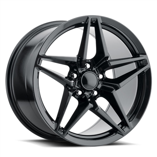 [CL021201043+79GB] REPLICA CL021 CORVETTE ZR1 20X10+79 5X120.65 C.B 70.30 GLOSS BLACK**AVAILABLE STAGGERED ONLY**