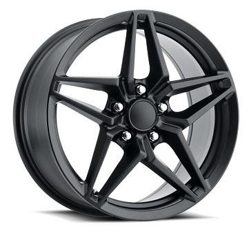 [CL021201043+79SB] REPLICA CL021 CORVETTE ZR1 20X10+79 5X120.65 C.B 70.30 SATIN BLACK**AVAILABLE STAGGERED ONLY**