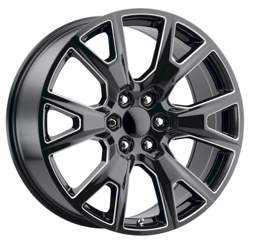 [MR79261047+31BM] MR79 CHEVY/GM REPLICA 26X10+31 6X139.7 C.B 78.10 BLACK MILLED