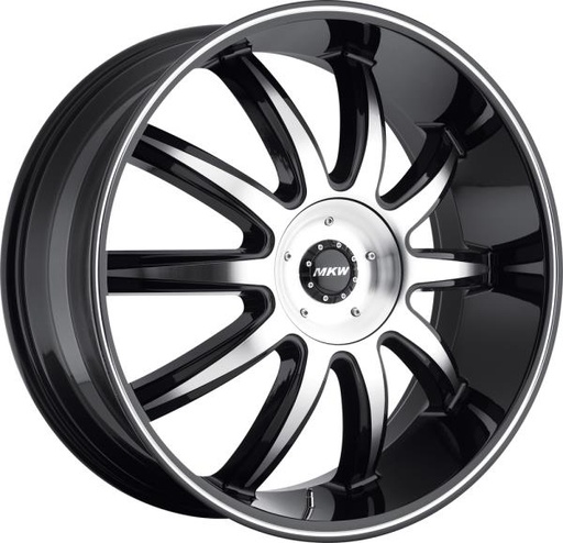 [M112-2695-0018FG12-87] MKW M112 26X9.5+18 **BLANK** C.B 87 BLACK-MACH FACE & GRO