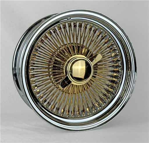 [15X7-100SGC] 15X7 STD 100 SPOKE K/O GOLD CENTER - 2BAR ZENITH