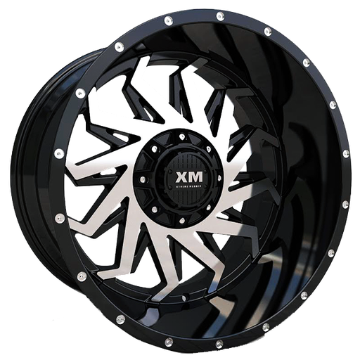 [XM330261476-76BMF] XTREME MUDDER XM-330 1266 26X14-76 8X170 C.B 125 BLACK MACHINE FACE