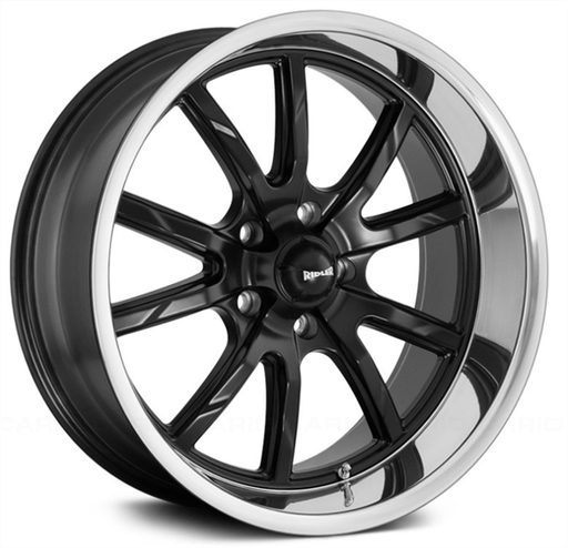 [650-2861MB] RIDLER TYPE 650 20X8.5+0 5X120.65 C.B 83.82 MATT BLACK/POLISHED LIP