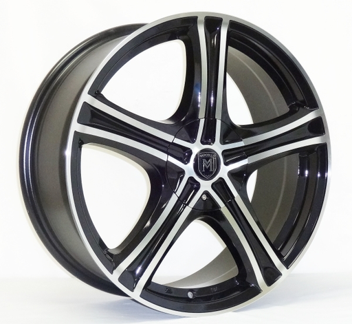 [DR18170721+35BMFL] DRIFT DR18 L245 17X7+35 5X100+5X114.3 C.B 73.10 GLOSS BLACK MACHINE FACE & LIP