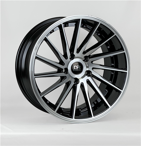 [DR242178506+30GBMF] DRIFT RACING DR242 17X8.5+30 5X114.3 C.B 73.10 GLOSS BLACK MACHINE FACE