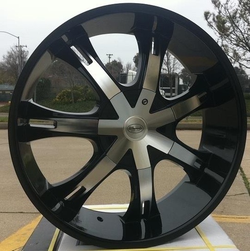 [WW206-1875-03-B4] WARWIC 206 18X7.5+40 4X100+4X114.3 C.B 73.10 BLACK LIP & MACHINE FACE