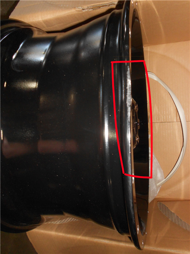 [901170970+0GBM-D] ROUGH TRACK RT01 L901 17X9+0 5X114.3+5X127 C.B 78.10 GLOSS BLACK MILLING WINDOWS[lip damage] *d