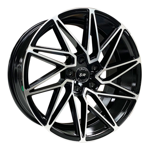 [DR10383188037+35GBMF] DRIFT RACING 10383 18X8+35 5X110 C.B 73.10 GLOSS BLACK MACHINE FACE