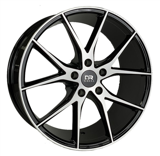 [DR70188004+35BMF] DRIFT RACING DR70 AO7000 18X8+35 5X108 C.B 73.10 BLACK MACHINE FACE *FORGED FLOW FORMED*