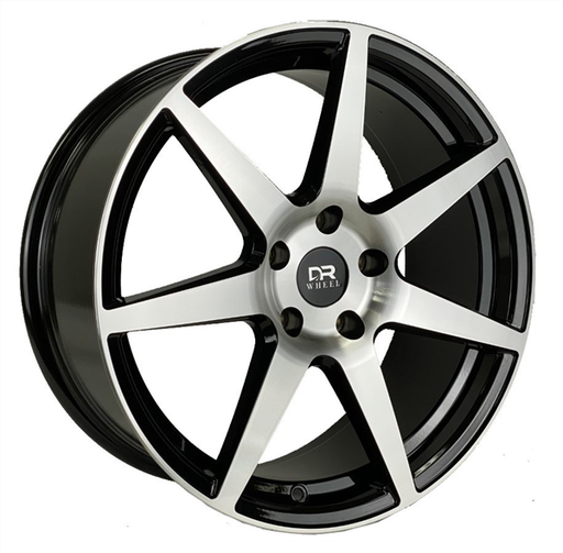 [DR72188005+35BMF] DRIFT RACING DR72 AO7002 18X8+35 5X112 C.B 66.56 BLACK MACHINE FACE**FORGED FLOW FORMED*