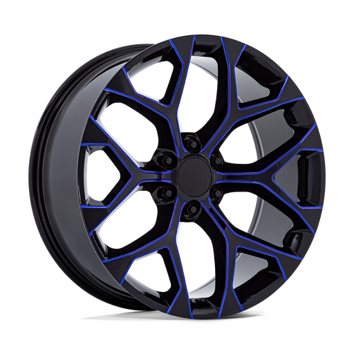 [176BL-2295824] PR176 22X9 6X5.5 78 G-BLK BLUE-MILL +24