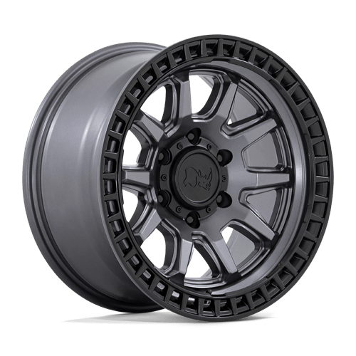 [BR001AB17856800] BR CALICO 17X8.5 6X5.5 106 M-GMTL BLK +0