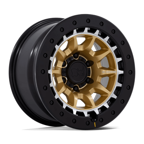 [BR016GD17855010N] TUSK 17X8.5 5X5 71 -10 M-GOLD-MCH