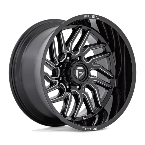 [D80720008247] FUEL HURRICANE 20X10 8X6.5 -18MM 125.1 GLOSS BLACK MILLED