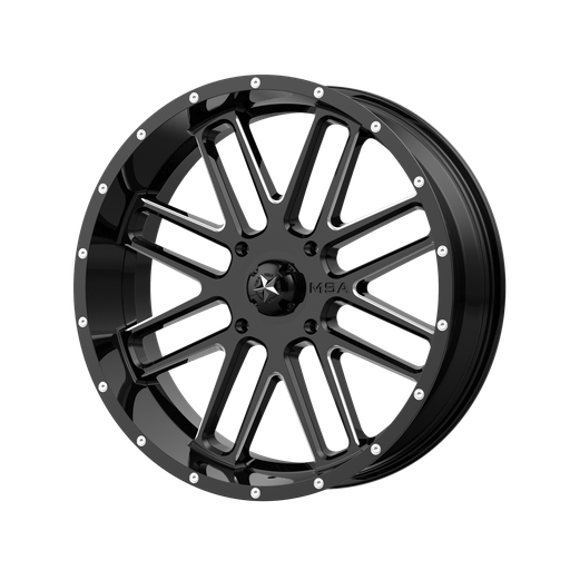 [M35-020756M] M35 20X7 4X156 G-BLK MILL 00MM