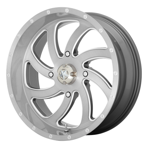 [M36-018737TI] MA36 18X7 4X137 BRUSHED TITANIUM 00MM