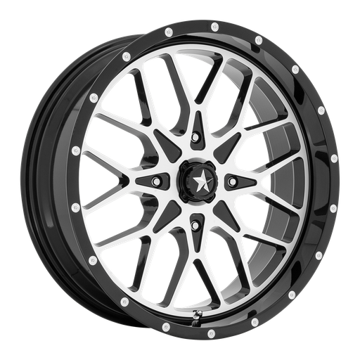 [M45-06756] PORTAL UTV 16X7 4X156 115 G-BLK-MACH +10
