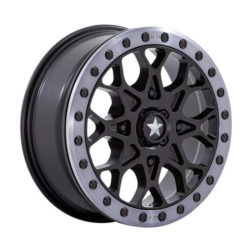 [MA048MT15604838] PORTAL UTV BL 15X6 4X137 S-BLK GRY +38