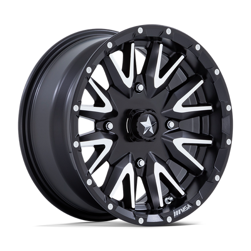 [MA049MD16704010] CREED UTV 16X7 4X110 86 +10 M-BLK MCH