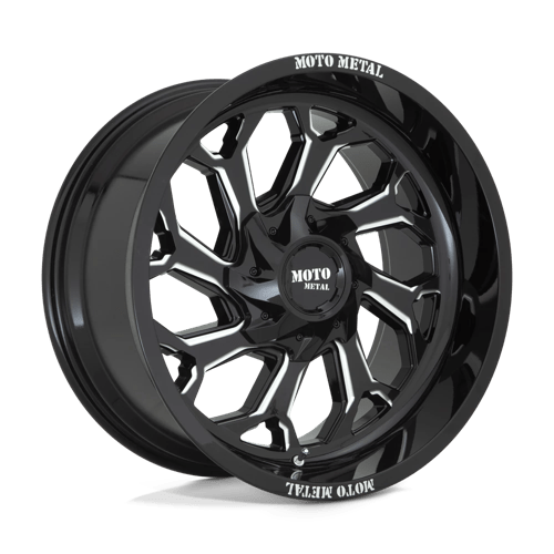 [MO99921067318N] MO999 20X10 6X135/139.7 -18 CB106.25 GLOSS BLACK MILLED SPOKE ACCENTS