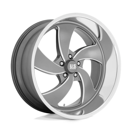 [U133228573+01R] US MAGS DESPERADO 22X8.5 5X5 +01MM 78.1 ANTHRACITE MILLED W/ DIAMOND CUT LIP