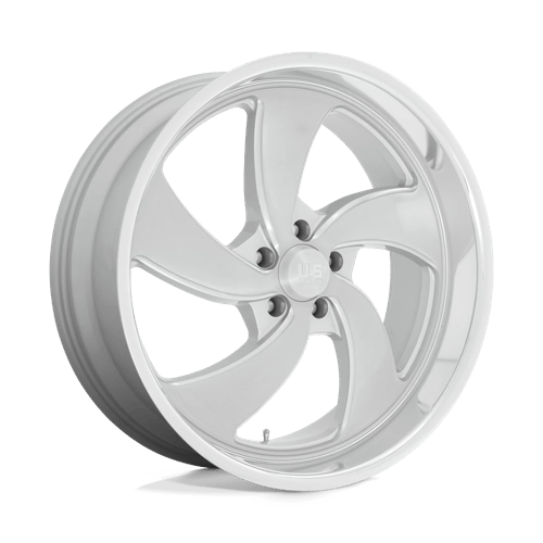 [U134220573+01R] US MAGS U134 DESPERADO 22X10.5 5X5 +01MM 78.1 SILVER BRUSHED FACE DIAMOND CUT