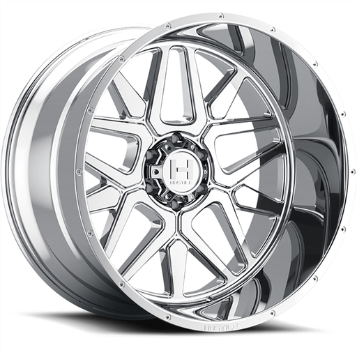 [H128-2010817047C] 20X10 HOSTILE H128 8X170 -19MM C.B 125.2MM ARMOR PLATED (CHROME)