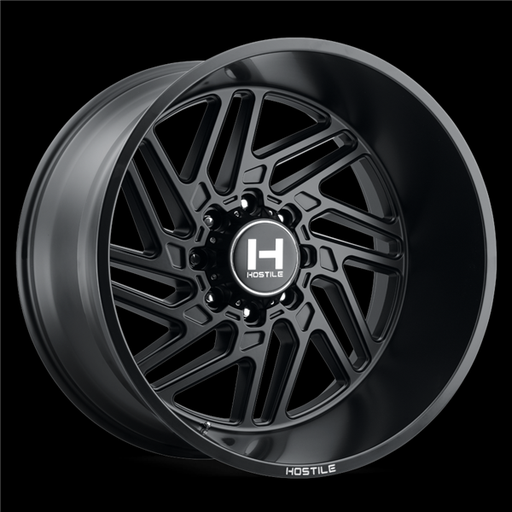 [H116-2012818047BB] 20X12 HOSTILE 116 8X180 -44MM (125.2MM) ASPHALT (SATIN BLACK)