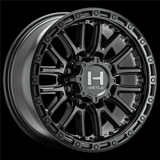 [H135-2090613550A] 20X9 HOSTILE H135 6X135 1MM C.B 87.00MM ASPHALT (SATIN BLACK)