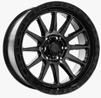 [143-2983BT] AMERICAN OUTLAW SPIKE 20X9+0 6X139.7 C.B-106.1 BLACK TINT