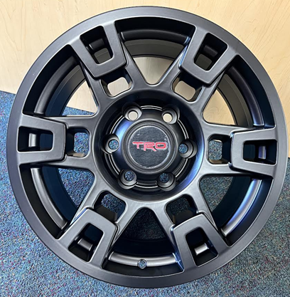 [2296 SPYDER 2296] TRD 2296 SEMA SPYDER REPLICA 17X8+0 6X139.7 CB-110.1 SATIN BLACK