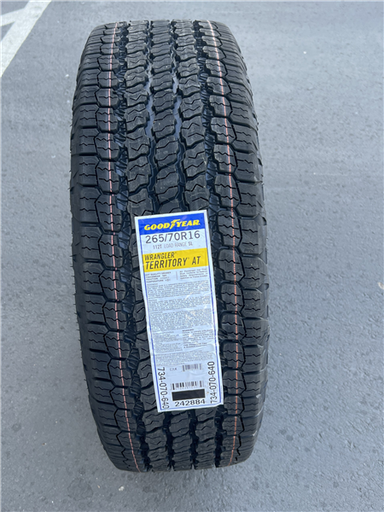 [26570GY] 265/70R16 GOODYEAR WRANGLER TERRITORY A/T 580AB BW