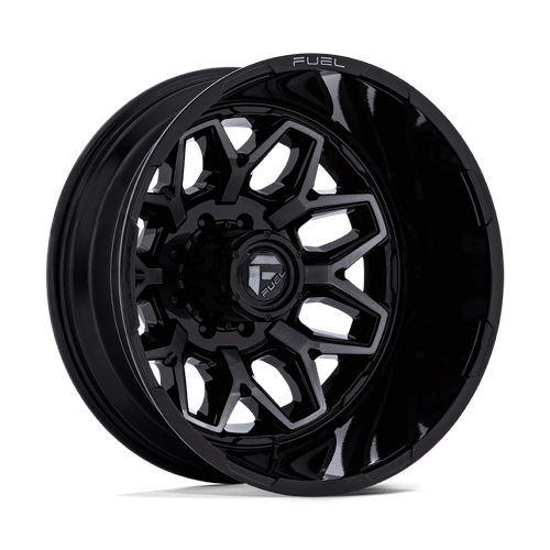 [D87520828D45] FLUX DRW 20X8.25 8X6.5 -265 GBLK-GY (DR)