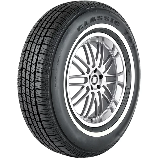 [OWG1200] P195/75R14 OMNI CLASSIC 787 92S M+S 440AB 18.67mm WSW**WHITE WALL**+ROAD HAZARD