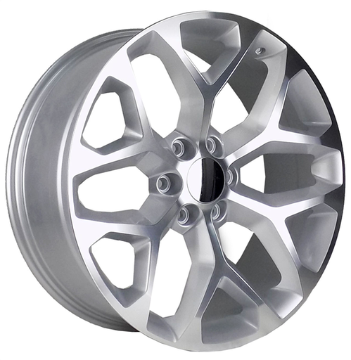 [RP032209SMF] 20X9 6X139.7 SNOWFLAKE +27 CB78.1 SILVER MACHINED FACE