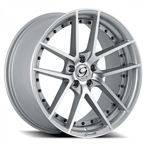 [2215W20GAMONMS] 22X10.5 5X115 +20 C.B-71.6 (MS) SILVER W/MACHINED FACE MONACO/GIANELLE(GIOVANNA)