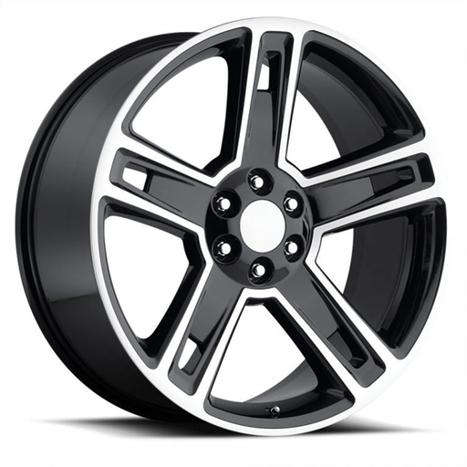 [611R557] 26X10 SILVERADO REPLICA 6X139.7 +30 CB78.1 BLACK MACHINE FACE