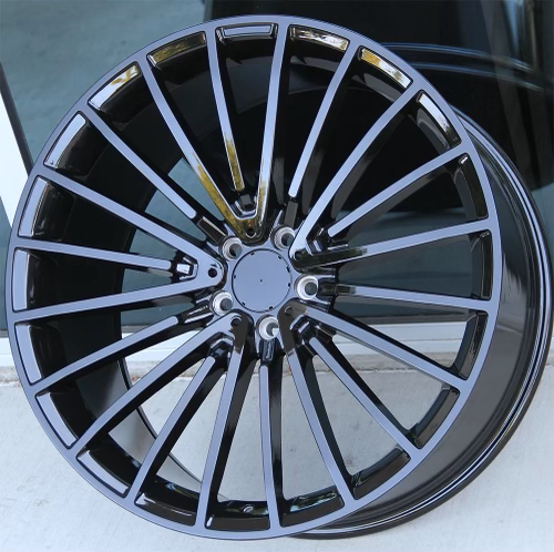 [451189GL] 457 18X9 5X112 +45MM 66.6 GLOSS BLACK ** MERCEDES REPLICA **