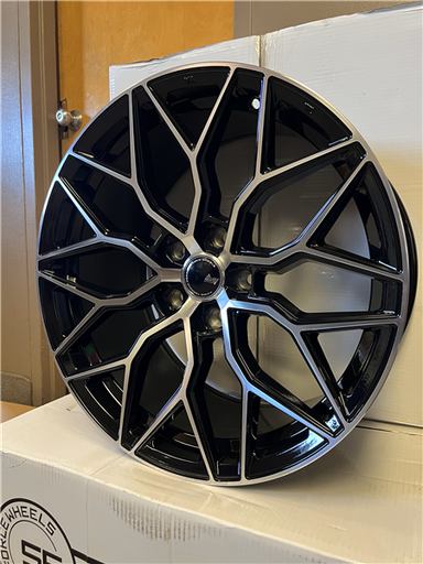 [507201051143BMF] 507 20X10 5X114.3 +42MM 73.1 BLACK MACHINED FACE