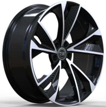 [81020905112BMF] 810 20X9 5X112 +30 CB66.50 BLACK MACHINED FACE **AUDI REPLICA**