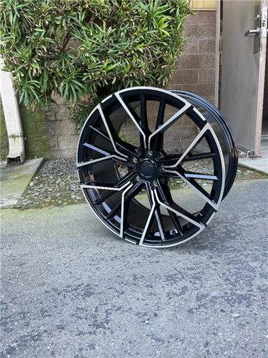 [88520955120BMF] 885 20X9.5 5X120 +37MM 75.6 GLOSS BLACK MACHINED FACE