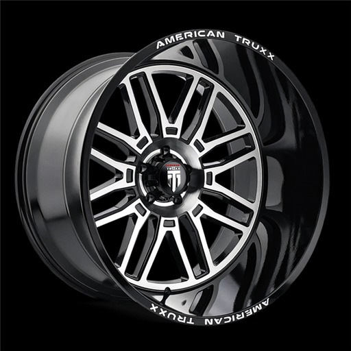 [AT1915-24483BM] AMERICAN TRUXX RESTLESS AT1915 24X14 6X139.7 -76MM 106 GLOSS BLACK MACHINED