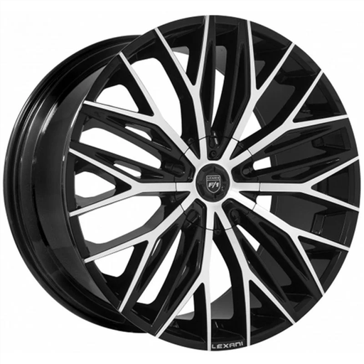 [2461ARE] ARIES 24X10 6X135/139.7 Gloss Black with Machined Spoke Faces