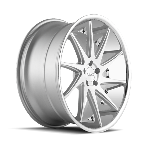 [AZ23201055114+27] AZ23 20X10.5 5X114.3 +27 C.B 73.1 BRUSHED FACE /CHROME LIP