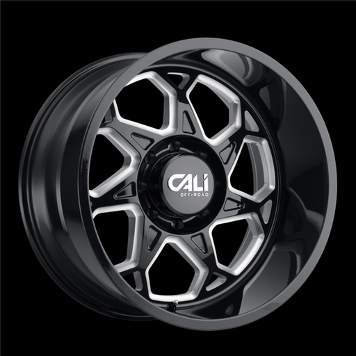 [9111-24270BM] CALI OFFROAD SEVENFOLD 9111 24X12 8X170 -51MM 130.8 GLOSS BLACK MILLED