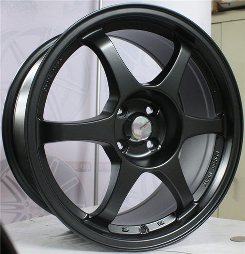 [7680A02] 17X8.0 4X100 +38 FLAT GUN METAL *7680A02*