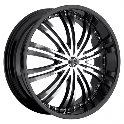 [N01-2085E40JB] 2 CRAVE-N01 BLACK/MACHINE FACE 20X8.5 5X105/5X4.5 +40 +74.1
